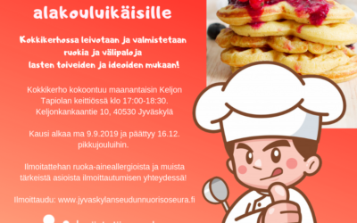 Kokkikerho jatkuu maanantaisin