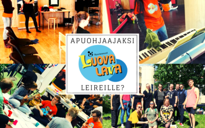 Tule apuohjaamaan Luova lava-leireille