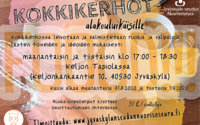 Kokkikerhot alkavat maanantaisin ja tiistaisin