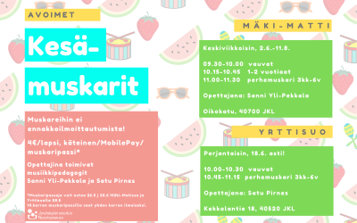 Kesämuskarit perhepuistoissa