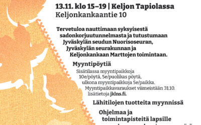 ✨Tervetuloa Kekri-markkinoille Keljon Tapiolaan pe 13.11.2026 klo 15-19 ✨ -Varaa myyntipaikkasi täältä!